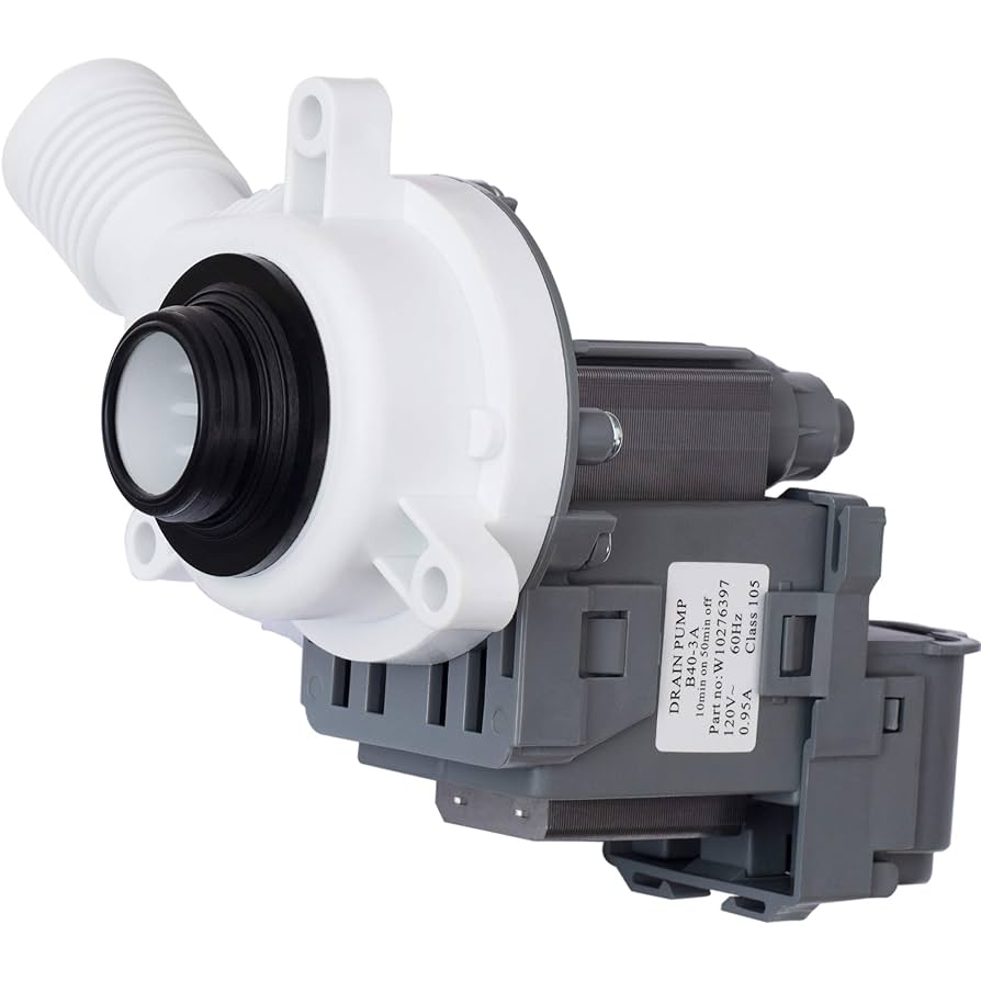 Whirlpool Washer Drain Pump Assembly WPW10276397 Whirlpool Washer Drain Pump Assembly WPW10276397
